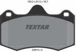 TEXTAR Sada brzdových platničiek kotúčovej brzdy TEXTAR 2497401 (2497401)