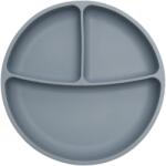 Gigi Kids Szilikon Tányér gyerekeknek Háromrészes tapadókorongos rekeszekkel Blw (PL-012-07)