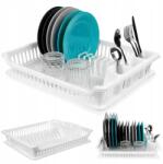 ORION Edényszárító Tányér Szürke Tágas Fehér Orion 46 x 37 x 8, 5 cm (8592381173135)