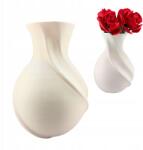 3D Forge Lunara - Fehér virágváza, Lego Icons Botanicals, szárított kompozíciók (3DF-LUNARA-WHITE)