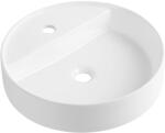 Cerano - Kerámia mosdó - pultra szerelhető - Lario - fényes fehér - Ø 45 cm (CER-680341)