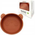 Gigi Kids Szilikon tál gyerekeknek tapadókoronggal Kerek BPA-mentes étkezés tanulás (BW-011-01)