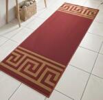 Látvány Textil Szőnyeg bordó görög bordűrös LX 120x50cm