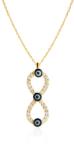 SAVICKI Colier infinit din aur 585 cu diamante albe 0.19 ct 45 cm