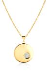 SAVICKI Colier cerc din aur 585 cu diamante albe 0.05 ct 44 cm