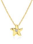 SAVICKI Colier din aur 585 cu diamant alb 0.03 ct 41 cm