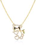 SAVICKI Colier din aur 585 cu diamante albe 0.3 ct 43 cm