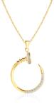 SAVICKI Colier din aur 585 cu diamante albe 0.28 ct 44 cm