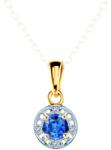 SAVICKI Pandantiv SAVICKI: aur, diamante, safir albastru - savicki - 1 023,00 RON