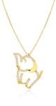 SAVICKI Colier din aur 585 cu diamante albe 0.24 ct 44 cm