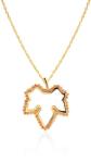 SAVICKI Colier din aur 585 cu safire portocalii 0.35 ct 45 cm