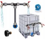  Mauzer Ibc Tartály Készlet 1000L Kettős Csappal, 3/4" S60x6 (Podwójny kran zbiornik s60x6 6cm 60mm WĄŻ)