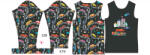 Takoy Panou pentru tricou funcțional copii cu mânecă lungă 128 mașini colorate