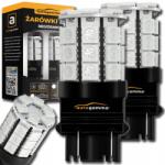 Auto Gamma Izzó P27/7W Led 3157 Dual Color 30xSMD5050 Piros Narancssárga 2 db