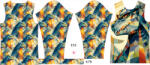 Takoy Panou pentru tricou funcțional copii cu mânecă lungă 152 godzila geometrickă