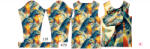 Takoy Panou pentru tricou funcțional copii cu mânecă lungă 110 godzila geometrică