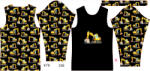Takoy Panou pentru tricou funcțional copii cu mânecă lungă 158 escavator negru