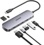 Anker USB-C Hub (7-in-1) - Notebook dokkoló [4K, HDMI] (A83D2)