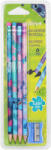 COOLPACK Grafitceruza készlet, COOLPACK Stitch, 4 db + hegyező, háromszögletű, HB (GCKS4HB)