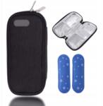  Inzulin Tároló Tok 2 Db Jégkockatartóval 21X11CM Fekete (3117230091612)