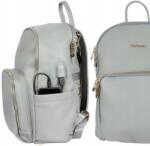 Canpol babies Canpol Hátizsák modern anyukáknak (töltő, usb port) & pelenkázó, szürke (50/103)