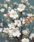 Alkotásutca Cseresznyevirág - Számfestő készlet kereten 40x50