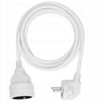 Solight hosszabbító kábel 2m, 1 aljzat, gyerekzár, fehér (PS02)