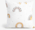 Goldea gyermek krepp párnahuzat - festett szivárványok 50 x 60 cm
