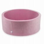 Mimii Száraz Medence labda nélkül Járóka gyerekeknek 110x40cm Velvet Soft Rózsaszín kerek (vs066)