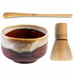 Green Touch Matcha Tea Szett Ame Kozan Japán Csere Miotełka Chasen Kanál (AKCESGT_1ZESTAW)