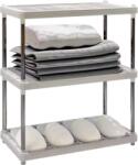 Mobikon Raft pardoseala fier gri plastic alb Maresi 41, 5x22x54 cm (0000400286) Raft