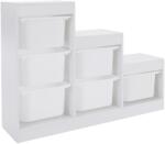 Mobikon Raft, organizator DTD plastic alb Trinis 120, 5x30x90 cm (0000403381) Raft