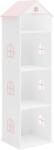 Mobikon Biblioteca camera copii mdf alb roz Casuta 42x35x140 cm (0000403378) Biblioteca
