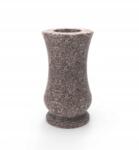 LST Gránit Síremlék Váza Temetőbe Tulipán Barna 28cm Kerek