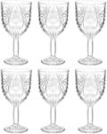 Secret De Gourmet Set 6 pahare Ayla, cu picior, sticla, 290 ml, 8.2 x h. 16.2cm, 3560233839077 Pahar