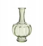 Ideas 4 Seasons Üveg váza gyertyatartó 15 x 9cm étterem kávézó Zöld (35305)