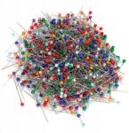  38 Mm-es Szabógombostűk Gyöngyház Fejjel Dobozban 700 Db (1210200020911)