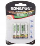 Songpus 1Mcz SP-1815 újratölthető mikroceruza elem Aaa HR03 2700mAh 4 db (SP-1815)