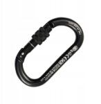 Kong Ovális Alu Classic csavaros karabiner ovális fekete
