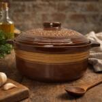 ATELIER 49 Oala pentru sarmale si friptura glazurata din ceramica, 4 litri (ATE49-POE-335782)