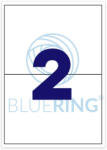 BLUERING Etikett címke, 210x148mm, 100 lap, 2 címke/lap Bluering® - papirx
