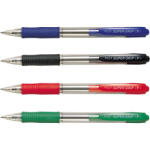 Pilot Golyóstoll 0, 7 nyomógombos Super Grip Fine Pilot, írásszín fekete