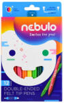 Nebulo Rostirón, filctoll készlet, vízbázisú kétvégű Nebulo 12 klf. szín - papirx
