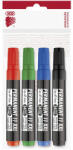 ICO Alkoholos marker készlet, 3mm, kerek hegyű Ico 11XXL, 4 klf. szín - papirx