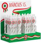 ICO Golyóstoll 0, 8mm, nyomógombos Ico kokárdás, 48 db/display, írásszín kék