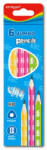 Keyroad Grafitceruza HB, háromszögletű 6 db/bliszter Keyroad Jumbo vegyes színek - papirx