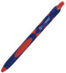 BLUERING Golyóstoll nyomógombos gumírozott piros test, Bluering® F20, írásszín piros - papirx