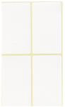 Papirx Etikett címke, 40x70mm, 15 lap, 4 címke/lap