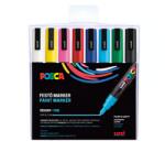 uni Dekormarker 0, 9-1, 3mm, Uni Posca PC-3M 8 db-os készlet - papirx