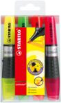 STABILO Szövegkiemelő készlet 2-5mm, vágott hegyű STABILO Luminator, 4 klf. szín - papirx